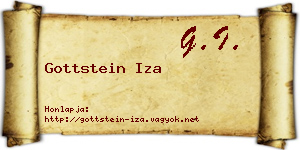 Gottstein Iza névjegykártya